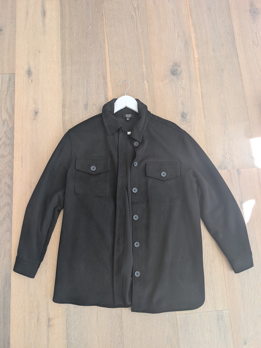 Jones New York Women's Black Button-Up Shirt Jacket